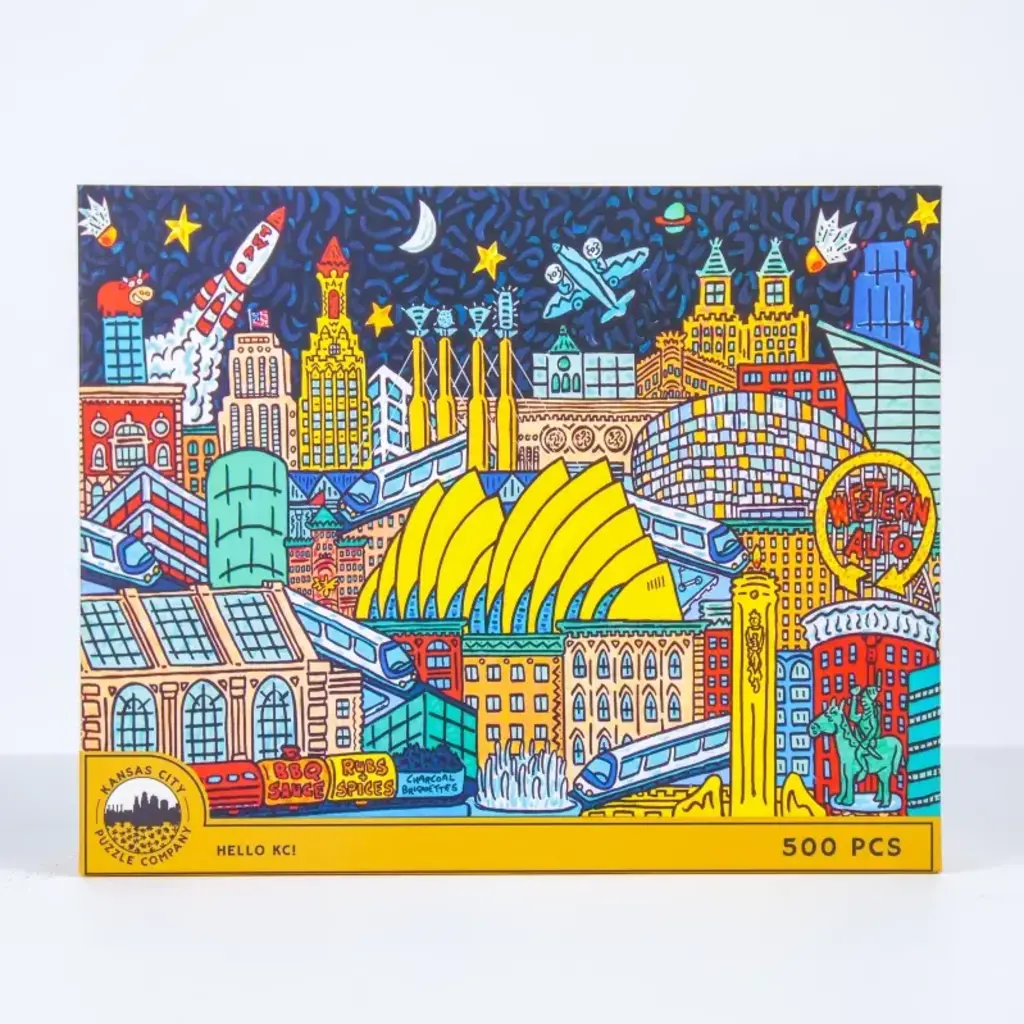 KANSAS CITY PUZZLE COMPANY HELLO KC! 500 PC PUZZLE