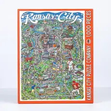 KANSAS CITY PUZZLE COMPANY KANSAS CITY MAP 1000 PC PUZZLE