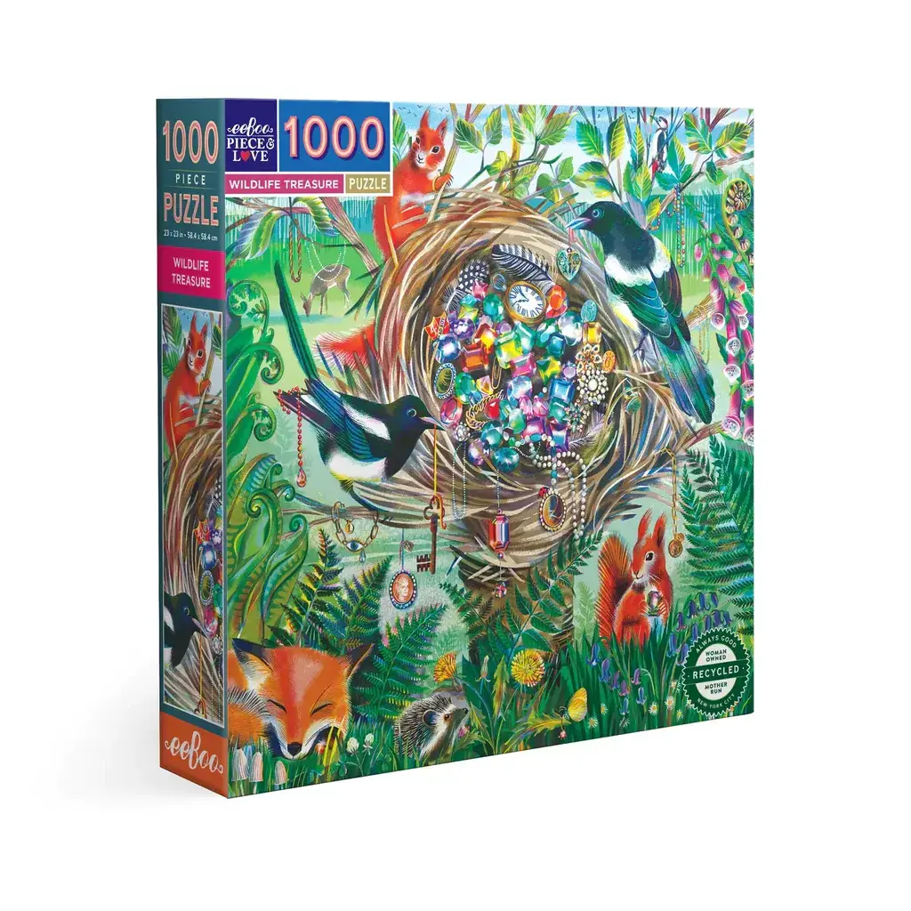 EEBOO WILDLIFE TREASURE 1000 PC PUZZLE