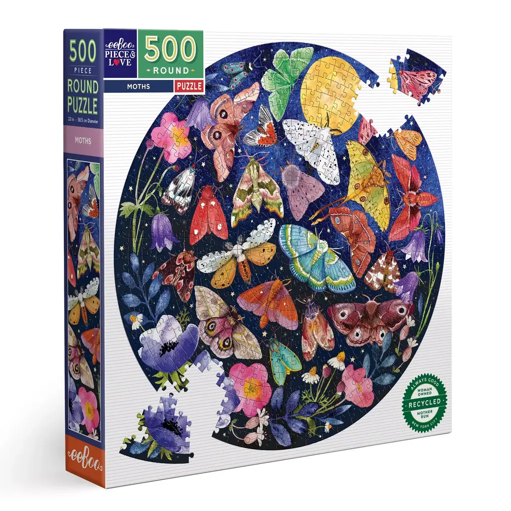 EEBOO MOTHS 500 PC PUZZLE