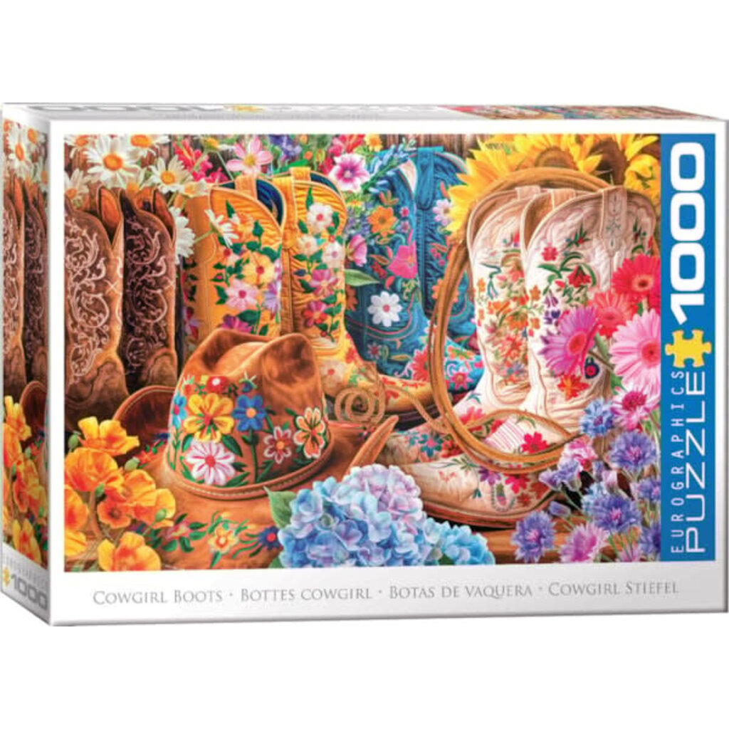 EUROGRAPHICS COWGIRL BOOTS 1000 PC PUZZLE
