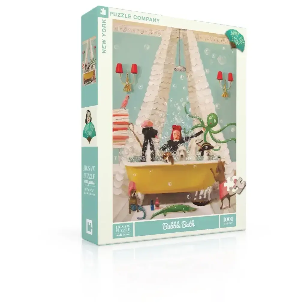 NEW YORK PUZZLE CO BUBBLE BATH 1000 PC PUZZLE