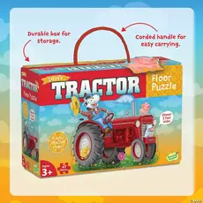 PEACEABLE KINGDOM TRACTOR FLOOR PUZZLE*
