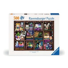 RAVENSBURGER USA CUBBY CATS AND SUCCULENTS 500 PC PUZZLE