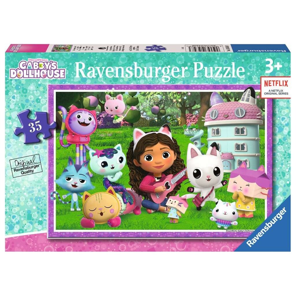 RAVENSBURGER USA GABBY'S DOLLHOUSE 35 PC PUZZLE*
