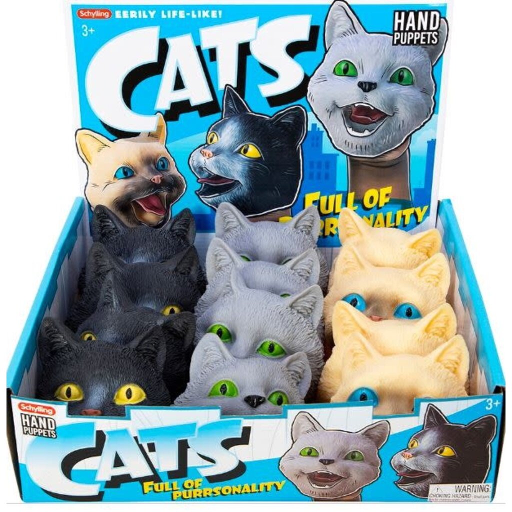 SCHYLLING ASSOCIATES RUBBER HAND PUPPET CAT