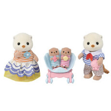 CALICO CRITTERS SEA OTTER FAMILY CALICO CRITTER