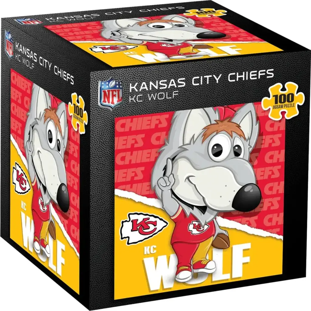 MASTER PIECES MASCOT 100 PC PUZZLE  KC WOLF*