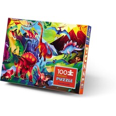 CROCODILE CREEK DINOSAUR WORLD HOLOGRAPHIC 100 PC PUZZLE
