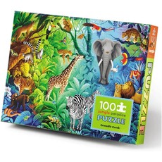 CROCODILE CREEK JUNGLE PARADISE HOLOGRAPHIC 100 PC PUZZLE*
