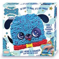 BRIGHT STRIPES MAGIC SCRUNCH PUPPY PILLOW