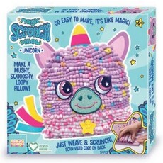 BRIGHT STRIPES MAGIC SCRUNCH UNICORN PILLOW