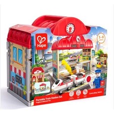 HAPE PORTABLE TRAIN STATION SET
