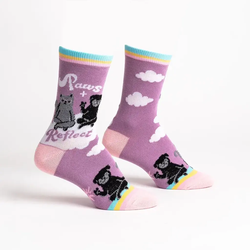 SOCK IT TO ME PAWS + REFLECT WOMEN CREW