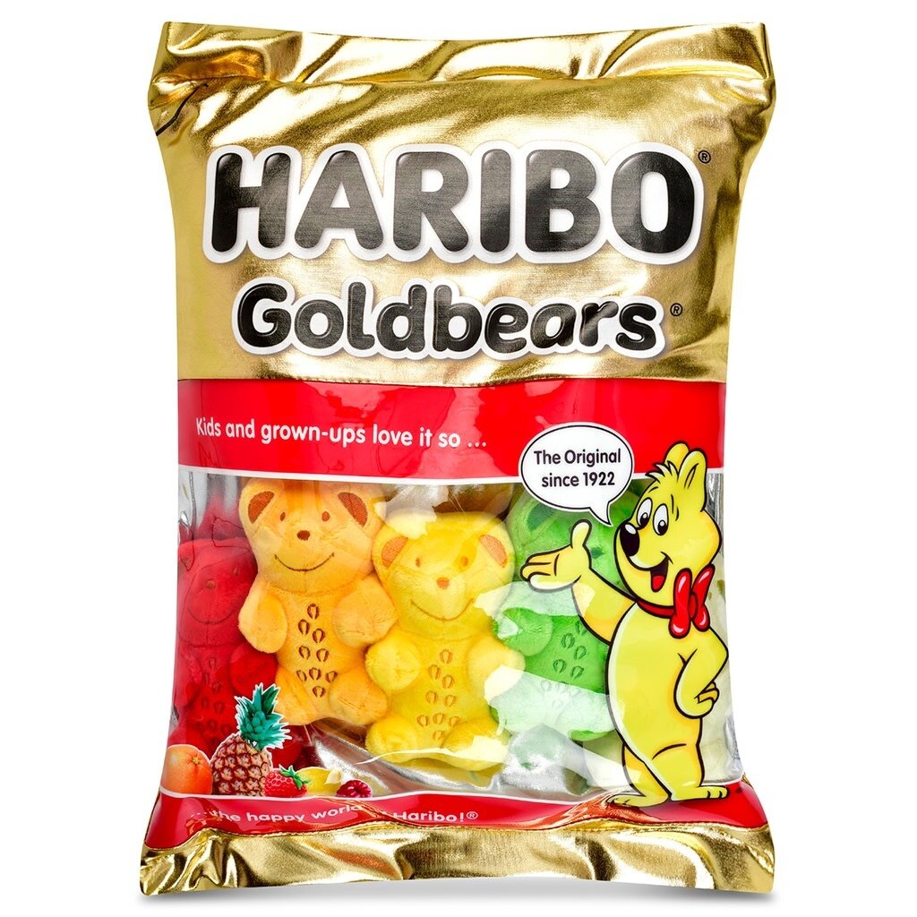 ISCREAM HARIBO GUMMY BEARS PACKAGING PLUSH