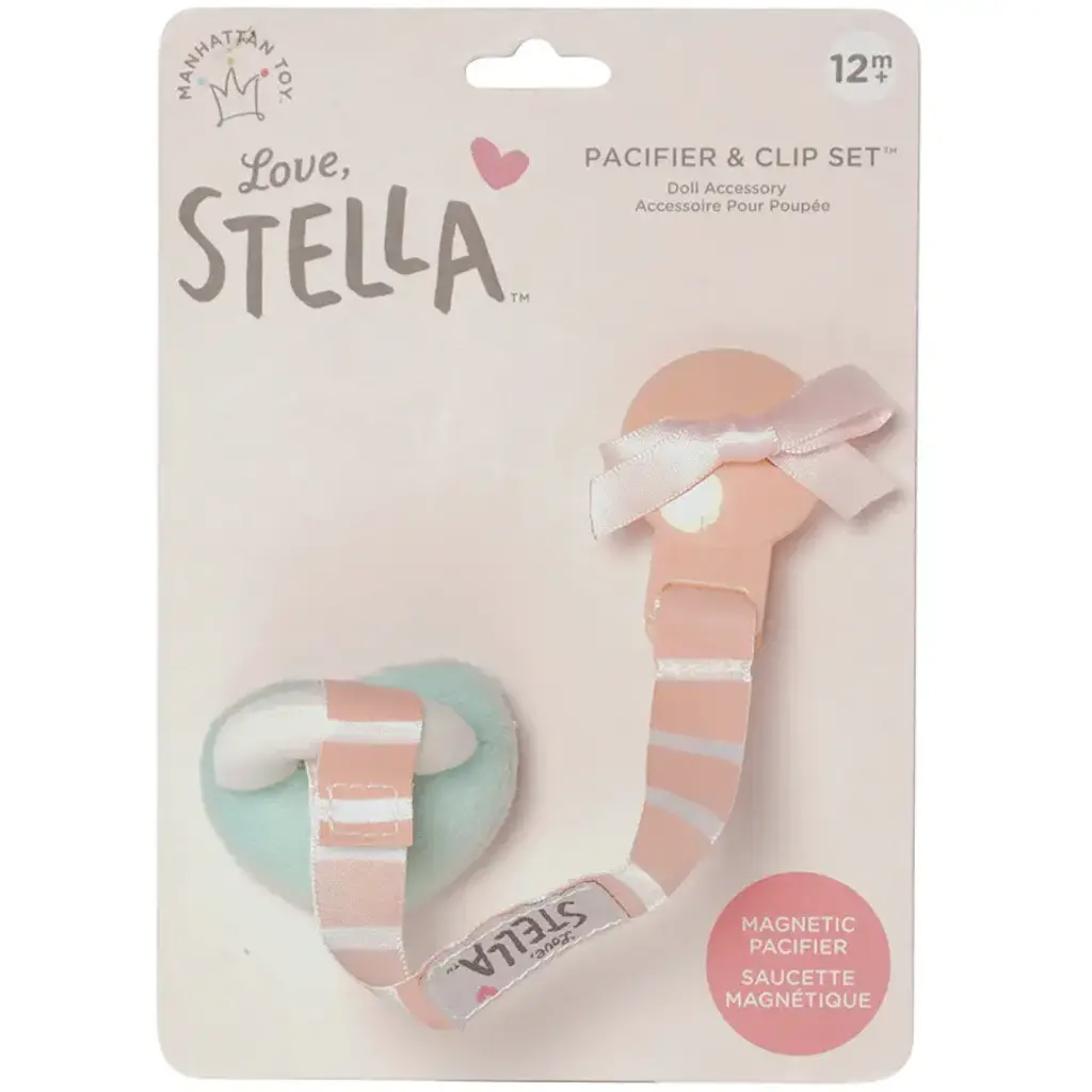 LOVE STELLA LOVE STELLA PACIFIER CLIP SET