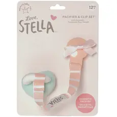 LOVE STELLA LOVE STELLA PACIFIER CLIP SET