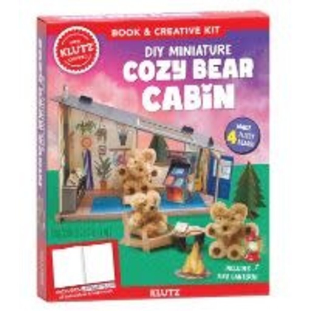 KLUTZ DIY MINIATURE COZY BEAR CABIN