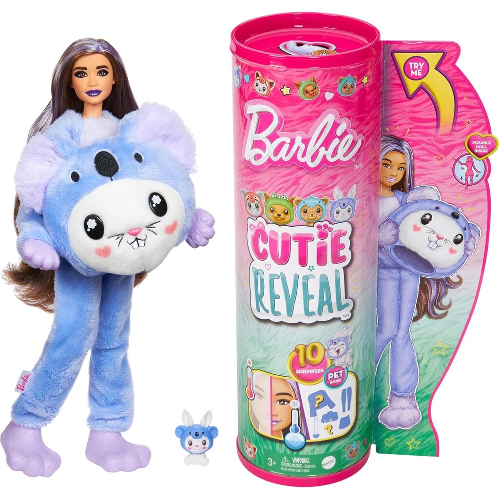 BARBIE BARBIE CUTIE REVEAL COSTUME SERIES PURPLE BUNNY/KOALA*