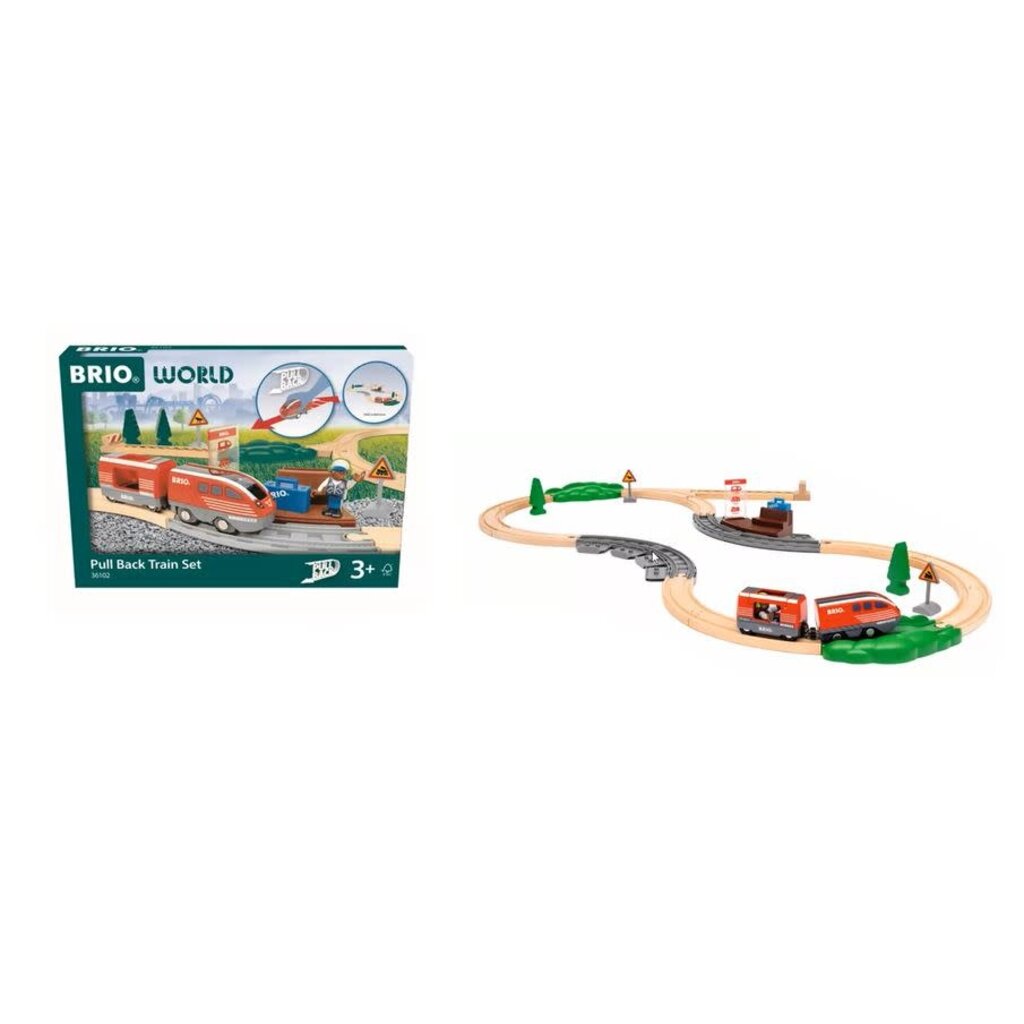 BRIO BRIO PULL BACK TRAIN SET