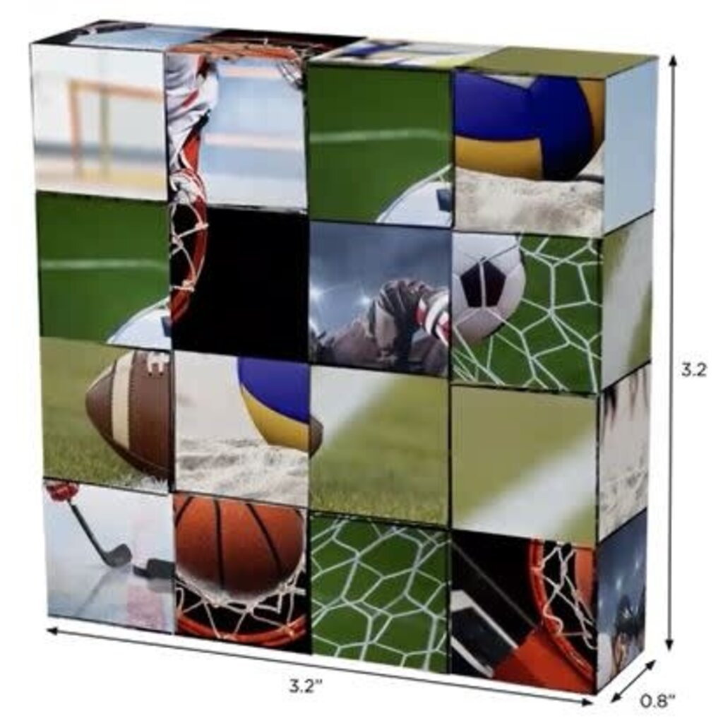 MAGNETIC BLOCKS CLICK BLOCKS MAGNETIC 16 PC SPORTS PUZZLE