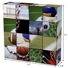 MAGNETIC BLOCKS CLICK BLOCKS MAGNETIC 16 PC SPORTS PUZZLE