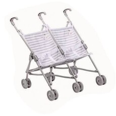 JC TOYS TWIN DOLL STROLLER