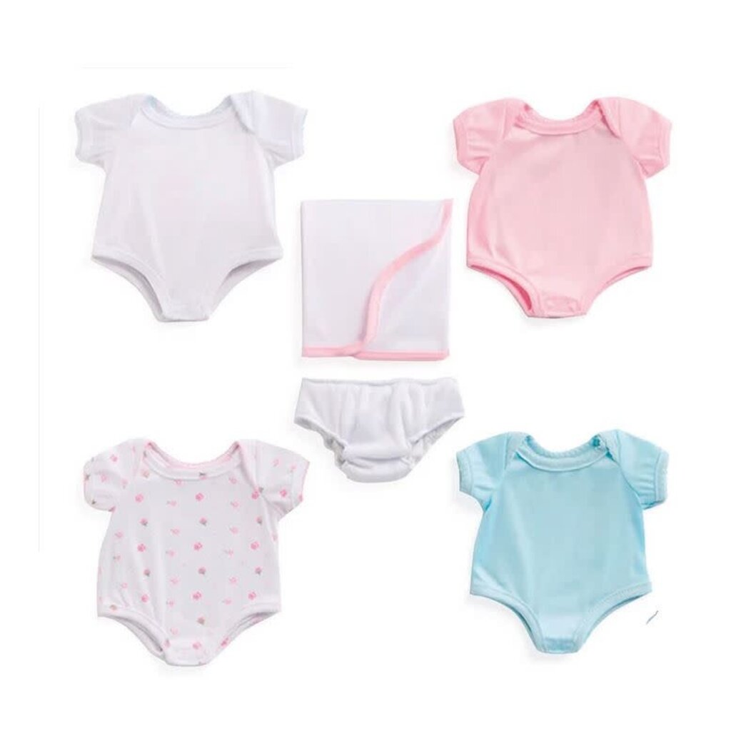JC TOYS LA NEWBORN OUTFIT GIFT SET 17" DOLL CLOTHES