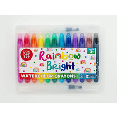 DO A DOT ART! RAINBOW BRIGHT WATERCOLOR CRAYONS