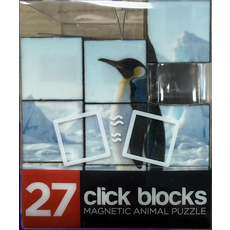 MAGNETIC BLOCKS CLICK BLOCKS MAGNETIC 27 PC ANIMALS PUZZLE