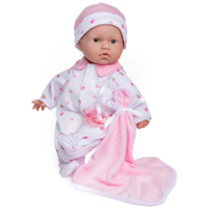 LA BABY LA BABY 11" DOLL  CAUCASIAN/PINK