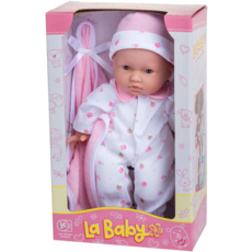 LA BABY LA BABY 11" DOLL  CAUCASIAN/PINK