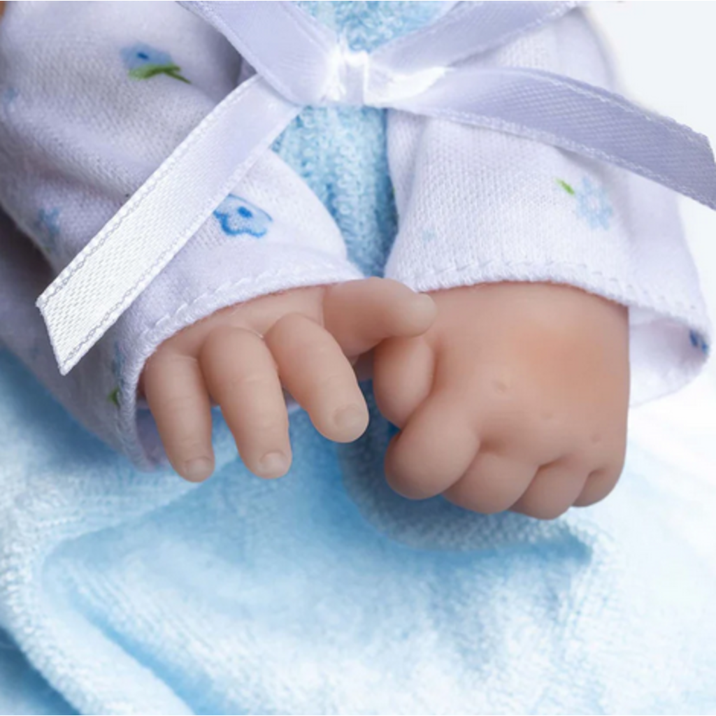 LA BABY 11" DOLL  CAUCASIAN/BLUE