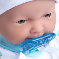 LA BABY LA BABY 11" DOLL  CAUCASIAN/BLUE