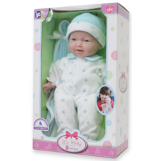 LA BABY LA BABY 11" DOLL  CAUCASIAN/BLUE