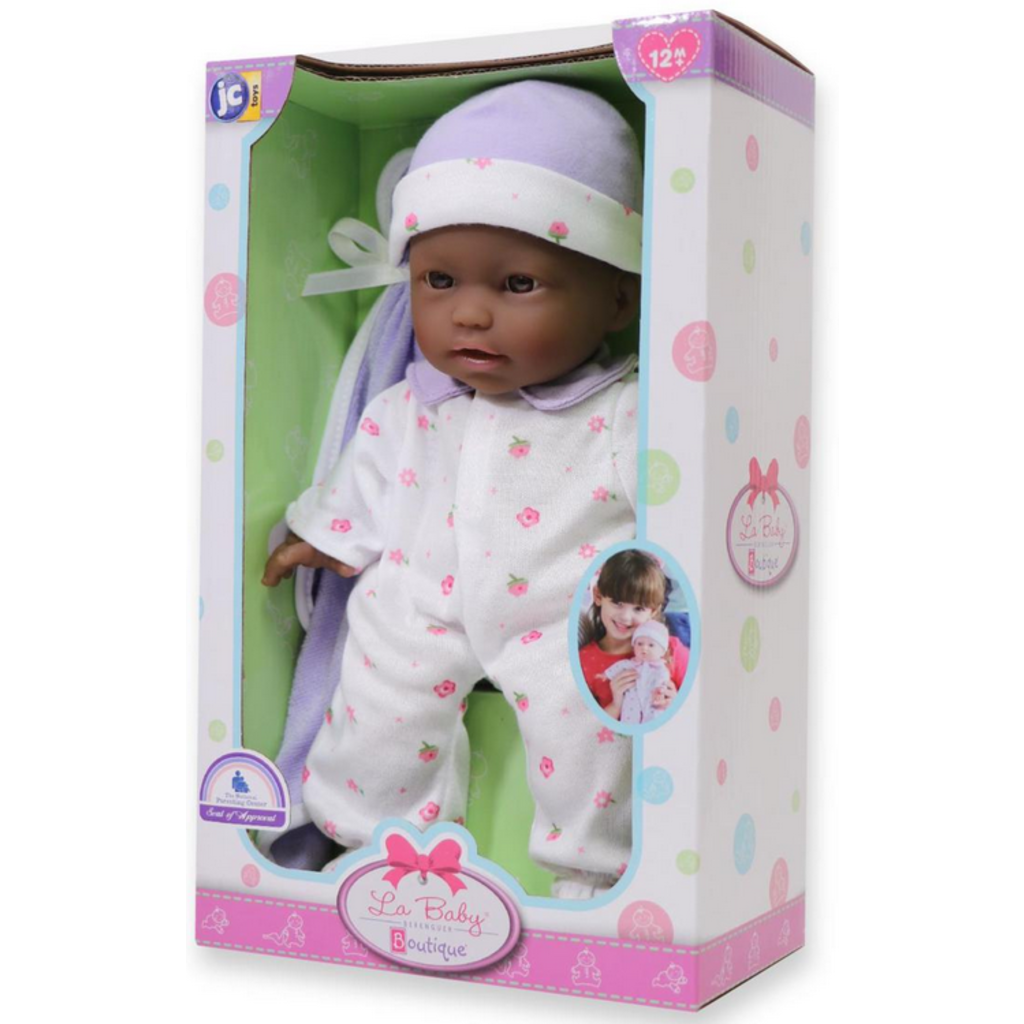 LA BABY 11" DOLL  AFRICAN AMERICAN