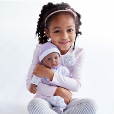 LA BABY LA BABY 11" DOLL  AFRICAN AMERICAN