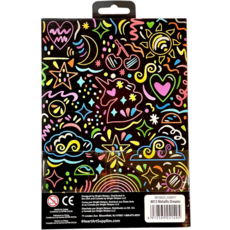 BRIGHT STRIPES METALLIC DREAMS DOODLE PAD