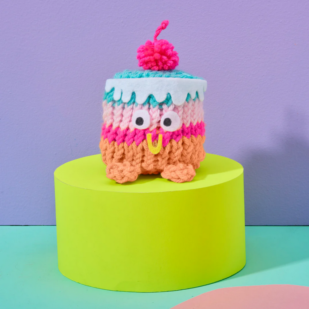 BRIGHT STRIPES NIMBLE KNITTER SQUISHEE STUFFIES