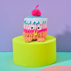 BRIGHT STRIPES NIMBLE KNITTER SQUISHEE STUFFIES