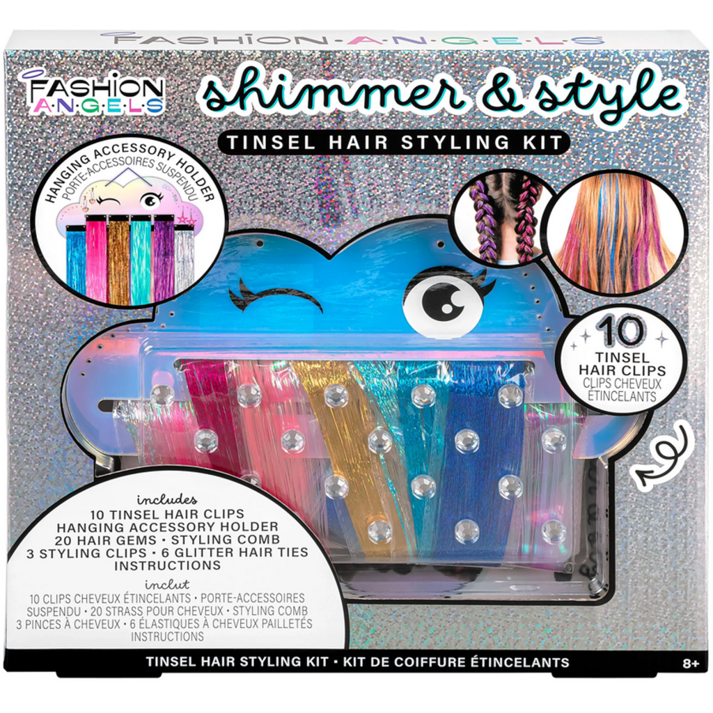 FASHION ANGELS SHIMMER STYLE TINSEL HAIR STYLING KIT