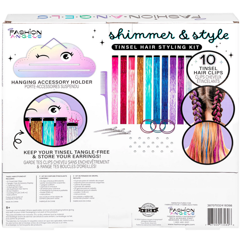 FASHION ANGELS SHIMMER STYLE TINSEL HAIR STYLING KIT