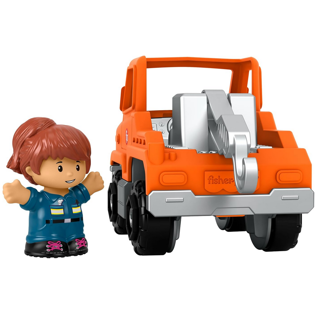 LITTLE PEOPLE LITTLE PEOPLE HELP AND GO TOW TRUCK VEHICLE & FIGURE SET