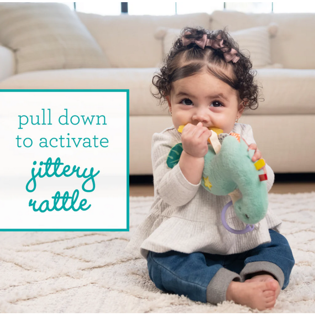INFANTINO PULL & SHAKE JITTERY PAL DINO