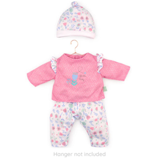 JC TOYS 16" DOLL CLOTHES  PINK WHITE FLORAL 3 PC