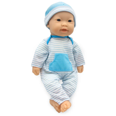 JC TOYS 11" DOLL ROMPER WITH HAT