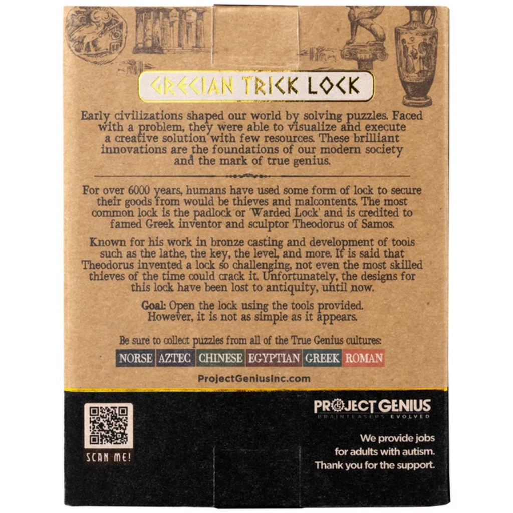 PROJECT GENIUS LOCK & KEY PUZZLE