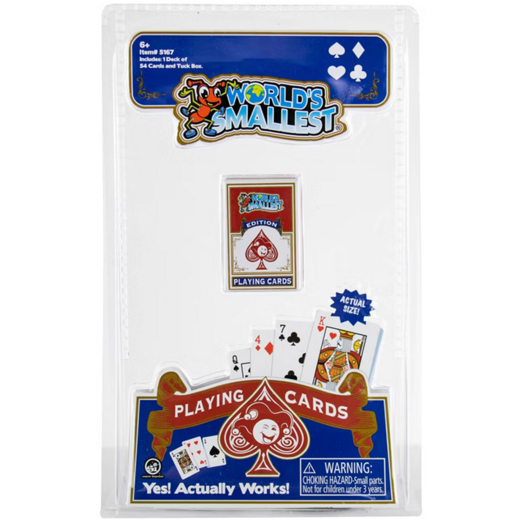 WORLDS SMALLEST WORLDS SMALLEST PLAYING CARDS