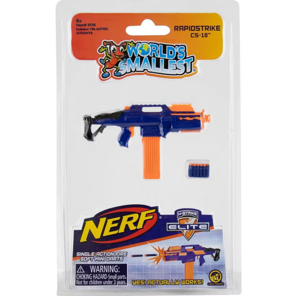 WORLDS SMALLEST WORLDS SMALLEST NERF BLASTERS