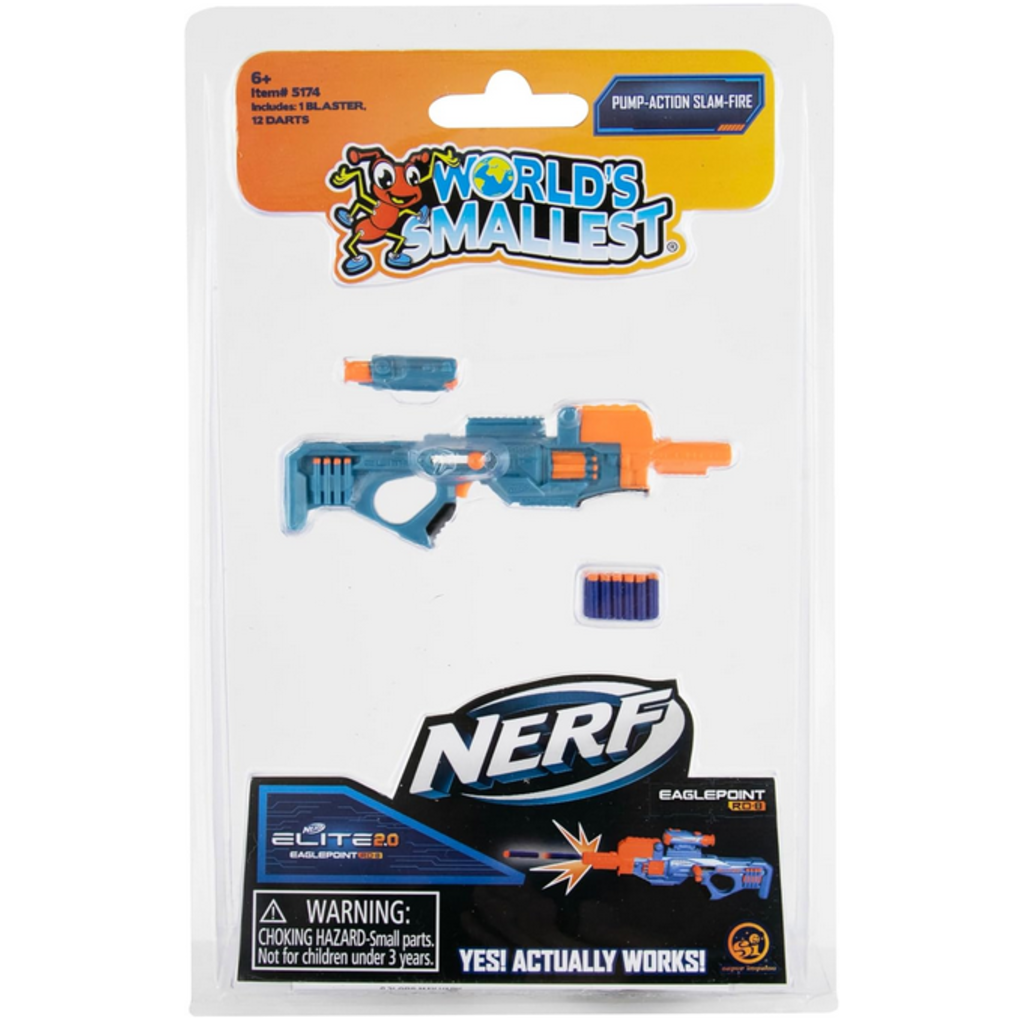 WORLDS SMALLEST WORLDS SMALLEST NERF BLASTERS